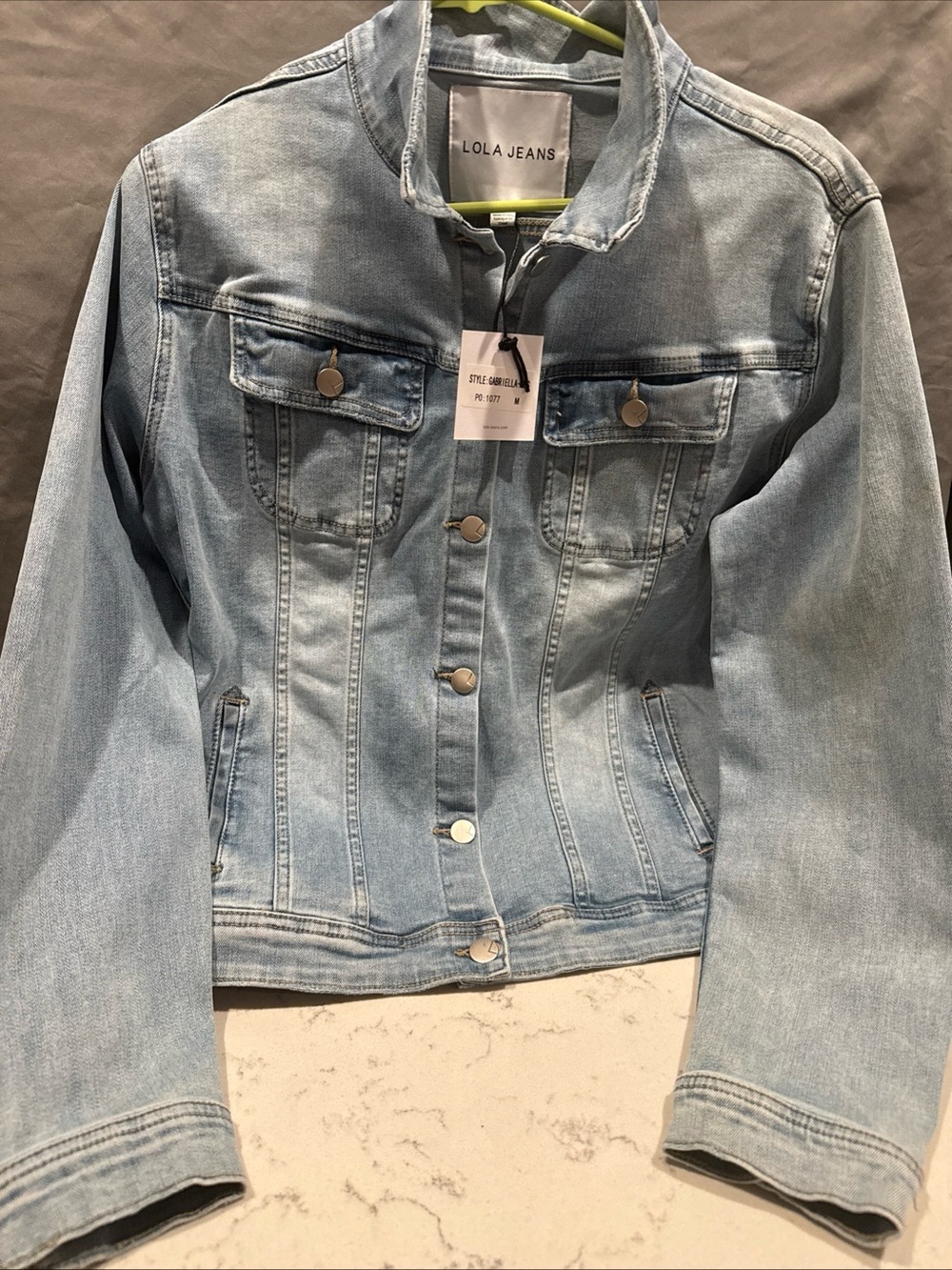 LOLA JEANS Light Wash Denim Jacket